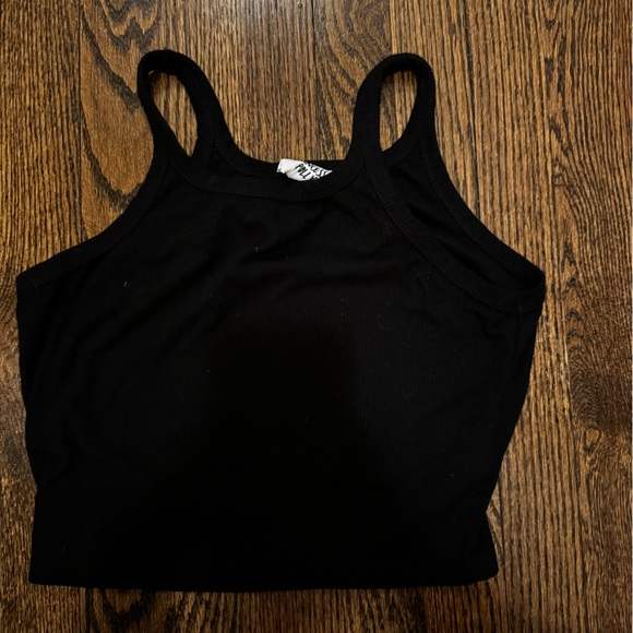 Princess Polly Tops - Black Princess Polly Cropped Tank